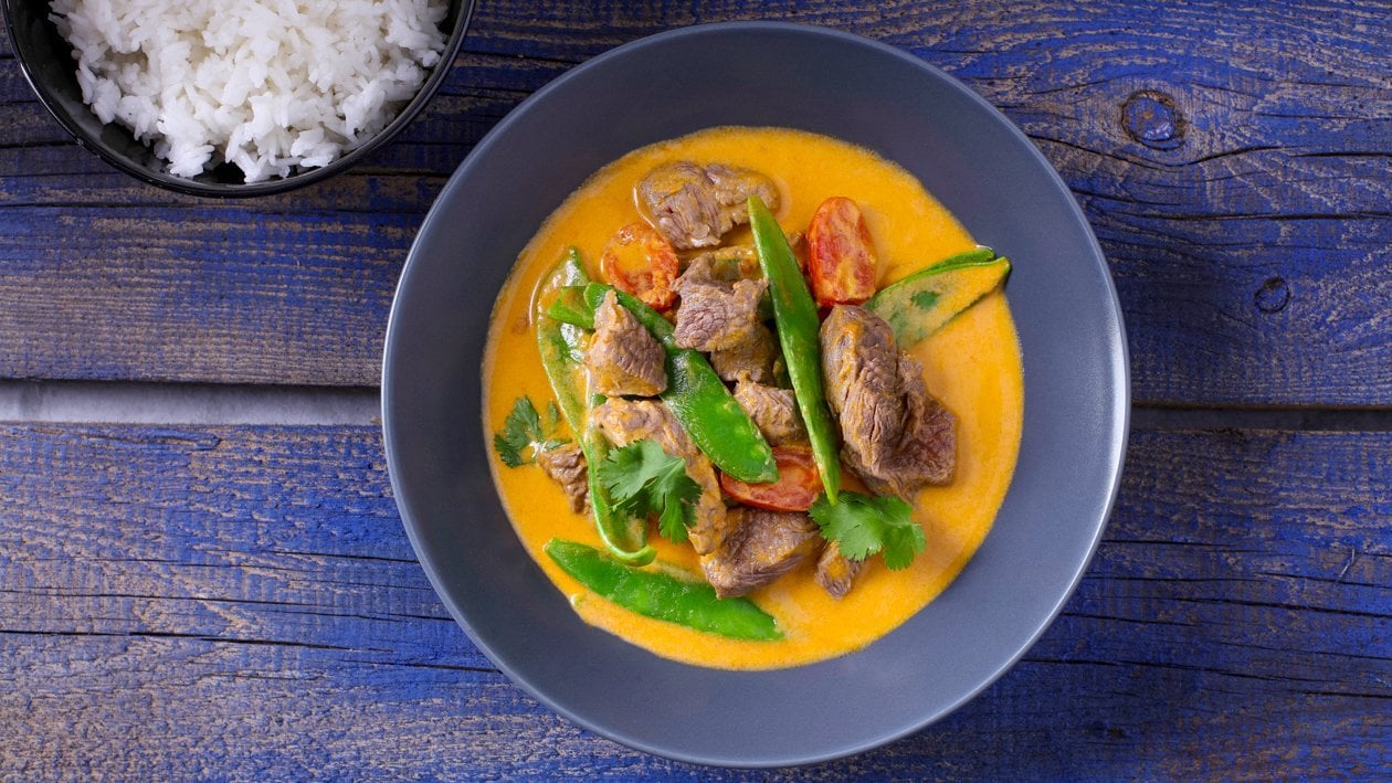 Czerwone curry z wołowiną – - Przepis