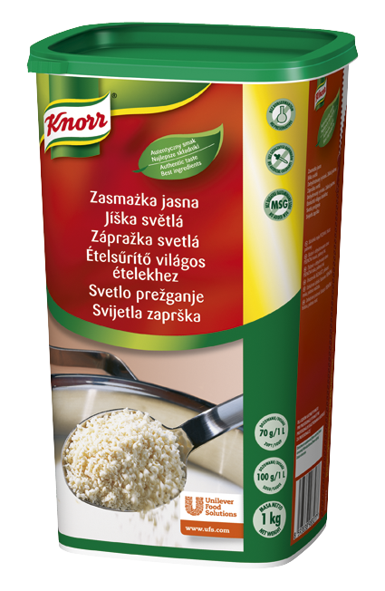 Zasmażka jasna Knorr 1kg - Zagęszcza potrawę bez zbryleń.